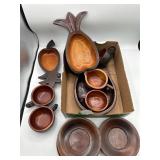 Vintage wooden bowls & more