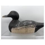 Vintage wooden duck decoy glass eyes
