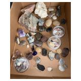 Rocks minerals and crystals
