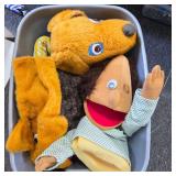 Vintage hand puppets
