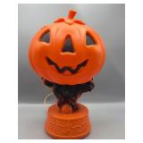 Vintage Halloween Black cat table top blowmold