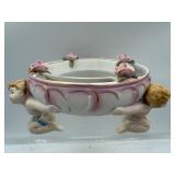 Vintage Ucagco Porcelein cherub centerpiece