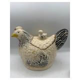 Vintage Morton pottery Hen & chick cookie jar