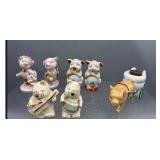 Vintage pig S&P and ashtray