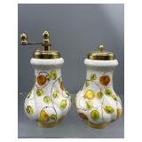 Vintage fruit ceramic salt & pepper