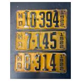 1922 North Dakota license plates