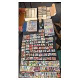 Vintage sports cards, baseball football
