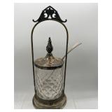 Antique silverplate pickle castor