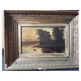 Antique painting on board
