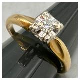 14k gold diamond ring