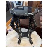 Black lacquer plant stand