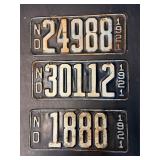 1921 North Dakota license plates