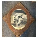 Antique framed pharaoh's horses print