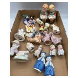 Vintage precious moments S&P shakers & more