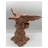 Germany cast metal eagle statue candle holder