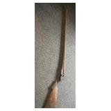 Antique double barrel shotgun broken