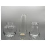 William Sonoma glass vases