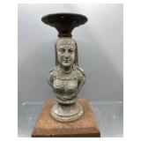 Vintage metal bust figure