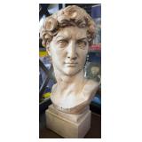 22' statue of David bust