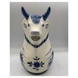 Vintage Delft Blue cow pitcher