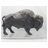 Antique cast iron buffalo bank
