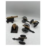 Toy Cast iron cannon & more