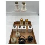 Vintage beehive S&P shakers & more