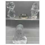 Vintage owl paperweight & more
