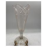 Antique early American pattern footed vase