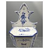 Vintage hand painted salt holder