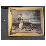 Antique framed Sailor's wife print