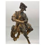 Vintage cast metal sculpture