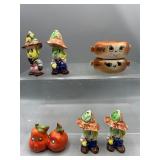 Vintage Anthropomorphic bagel & more S&P shakers