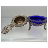 Germany cobalt blue tea strainer