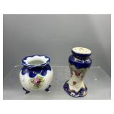 Nippon Porcelein hat pin holder & vase