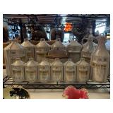 Vintage Germany canister spice salt box set