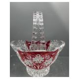 Vintage Anna Hutte red flash basket