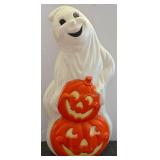 Halloween ghost and pumpkin blow mold