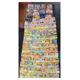 Pokï¿½mon trading cards and Star Trek comics