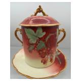Vienna Austria porcelain condensed milk jam jar