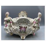 Vintage Porcelein lidded decorative bowl