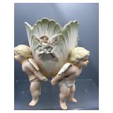 Vintage Ardalt Cherub planter vase