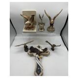 Eagle statues bookend cross