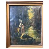Signed Mary Emma Newsome native American painting