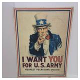 Vintage Patriotic Metal Signs