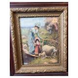 Antique framed print