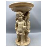 Vintage Resin Cherub plant stand
