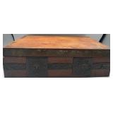 Antique wooden storage box