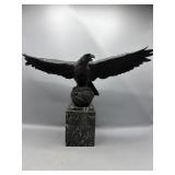 Anton Buschelberger cast bronze eagle statue