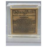 1955 Disneyland paperweight